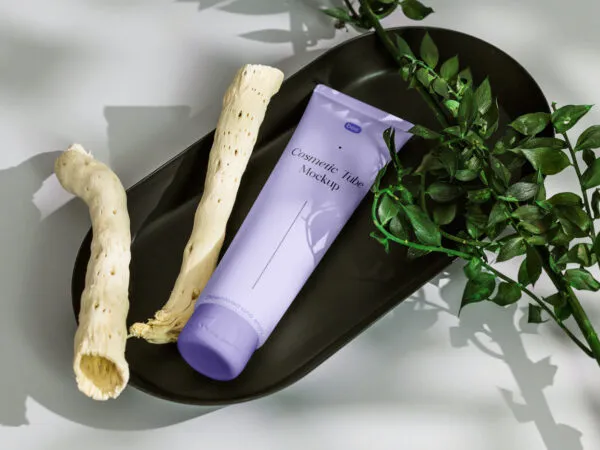 Perspective Vision of Cosmetic Tube Mockup 1