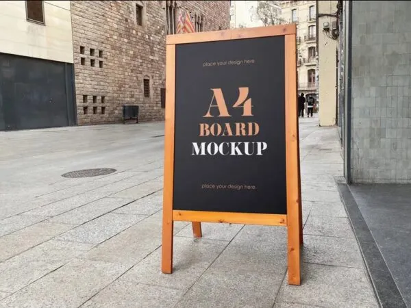 Perspective Vision of Standing Board Mockup 1