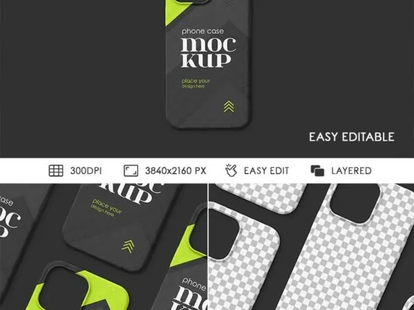 Phone Case Mockups in 2 Shots 1