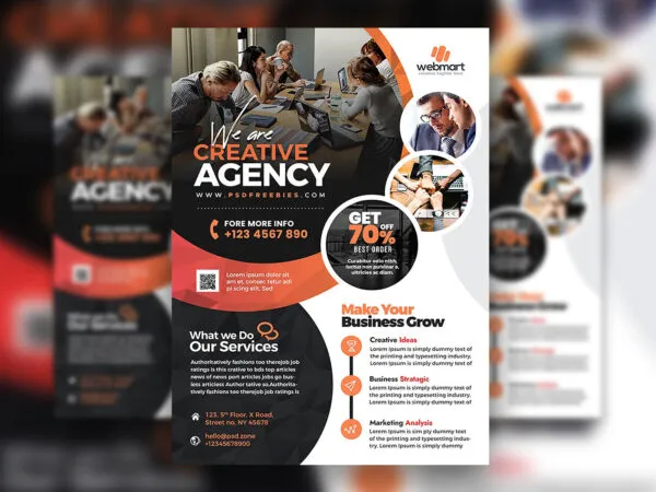 Photo Grids Corporate Business Flyer Template 1