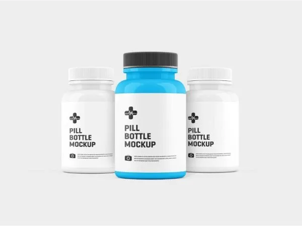 Pill Bottle Mockup an Packaging in 10 Varied Views 1