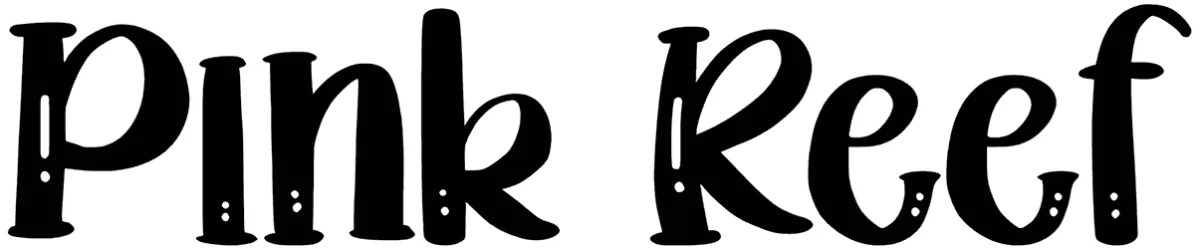 Pink Reef Font 1