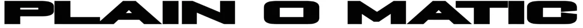 Plain O Matic Font 1
