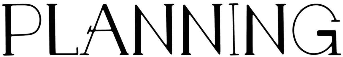 Planning Font 1