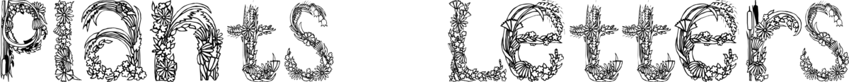 Plants Letters Font 1