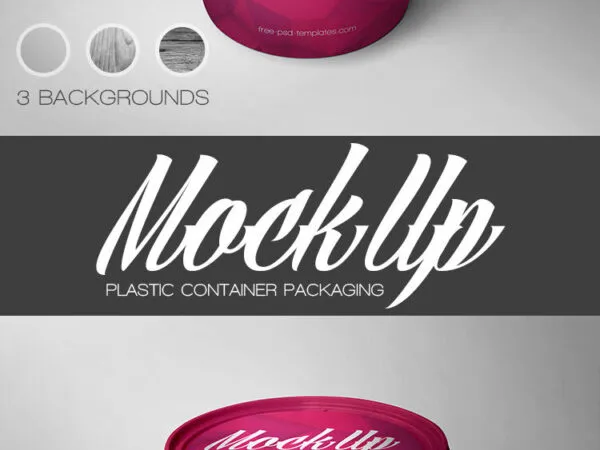 Plastic Container Packaging Mockup 1