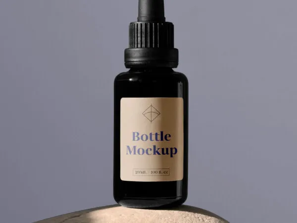 Plastic Dropper Bottle Mockup 1