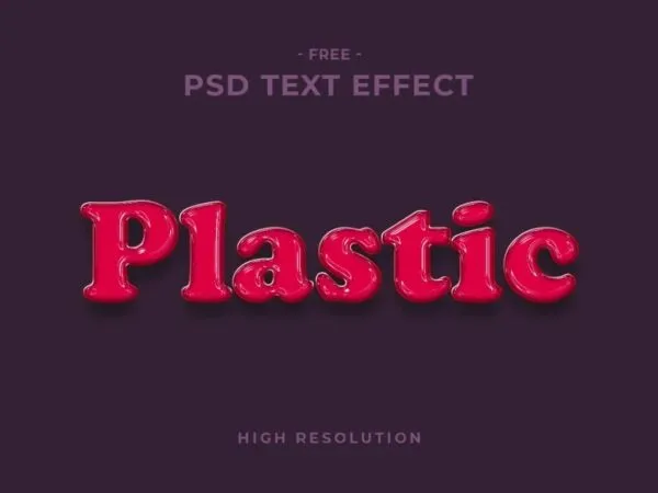 Plastic Text Effect 1