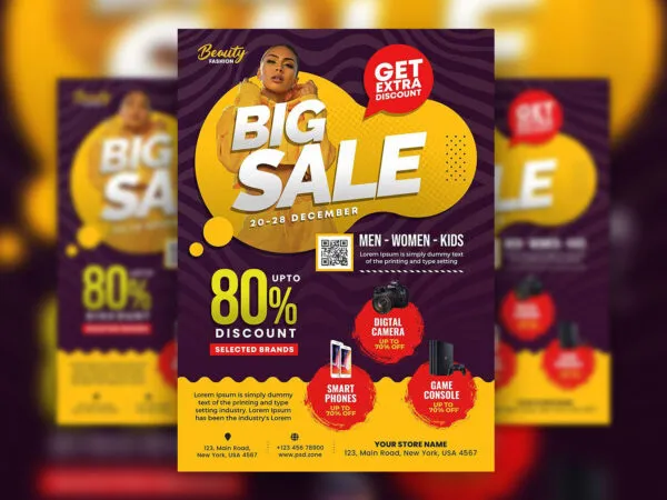 Playful Season Special Sale Flyer Template 1