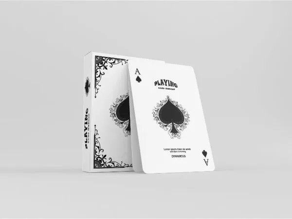 Playing Cards Mockup in 3 Views 1