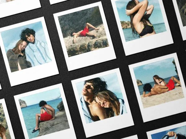 Polaroid Instant Cards Grid Mockup 1