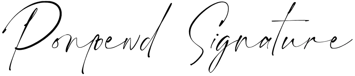 Ponpewd Signature Font 1