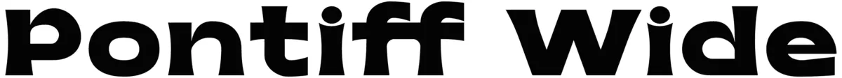 Pontiff Wide Font 1