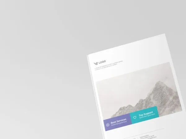 Portrait Hardcover Book Mockup 1