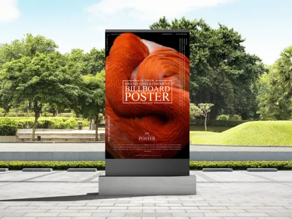 Premium Outdoor Brand Billboard Poster Mockup 1