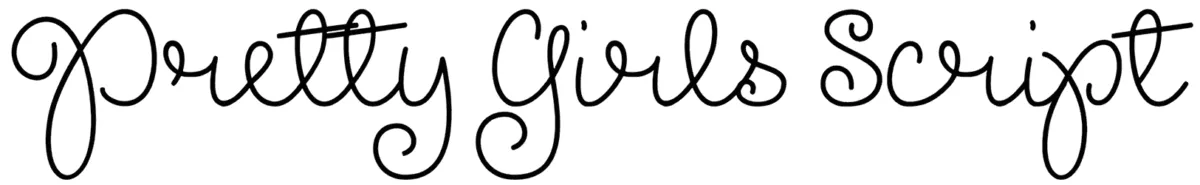 Pretty Girls Script Font 1