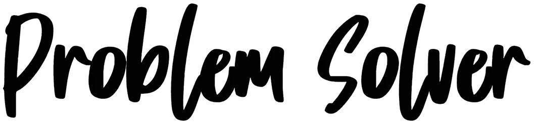 Problem Solver Font 1
