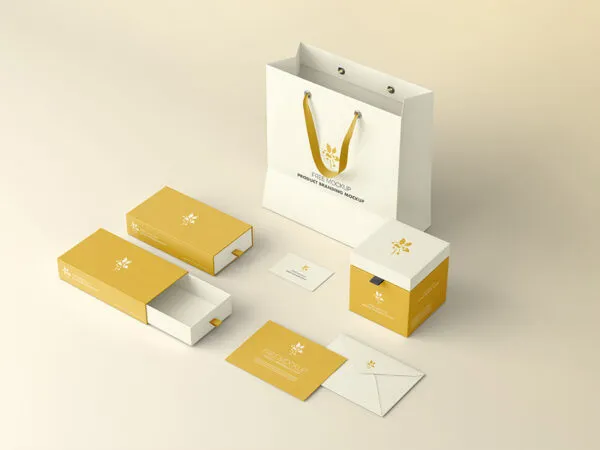 Product Branding Mockup in Perspective View 1