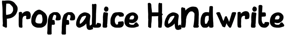 Proffalice Handwrite Font 1