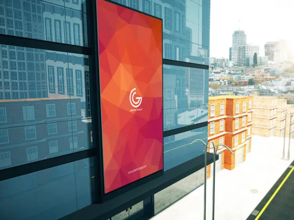 Promotional Advertisement Building Billboard Mockup 1