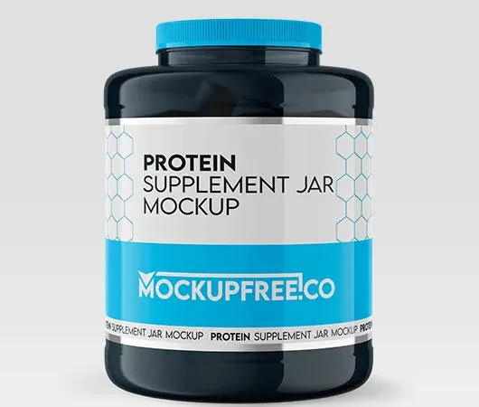 Protein Supplement Jar Mockup 1
