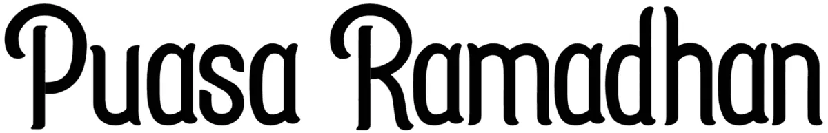 Puasa Ramadhan Font 1