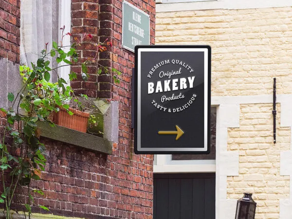 Public Signage Logo Mockup in a Photorealistic Look 1