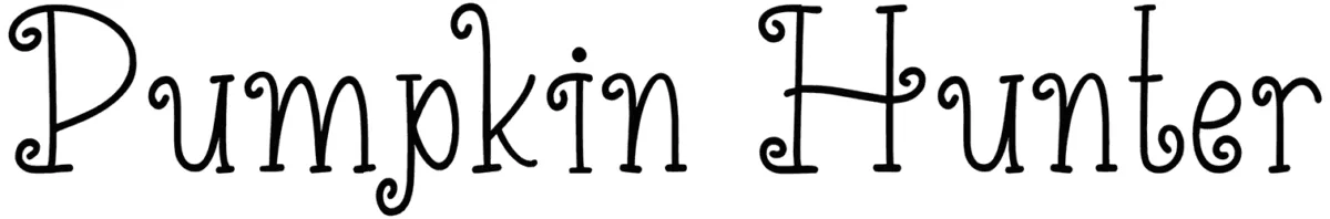 Pumpkin Hunter Font 1