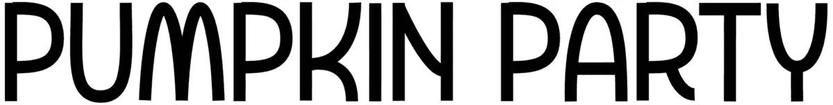 Pumpkin Party Font 1