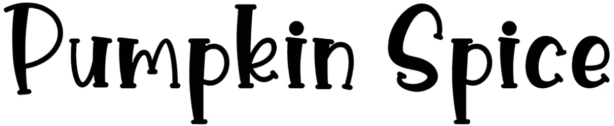 Pumpkin Spice Font 1