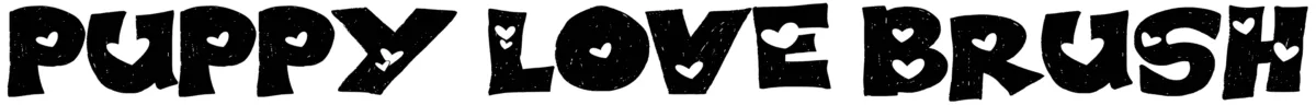Puppy Love Brush Font 1