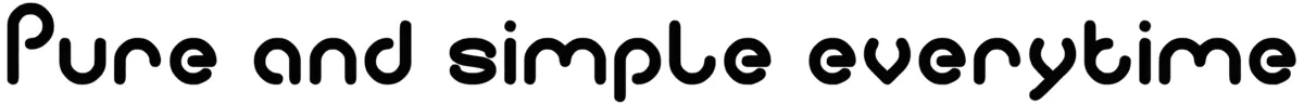 Pure and simple everytime Font 1