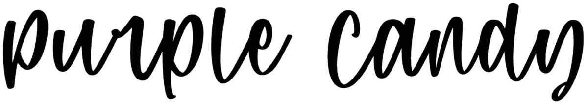 Purple Candy Font 1