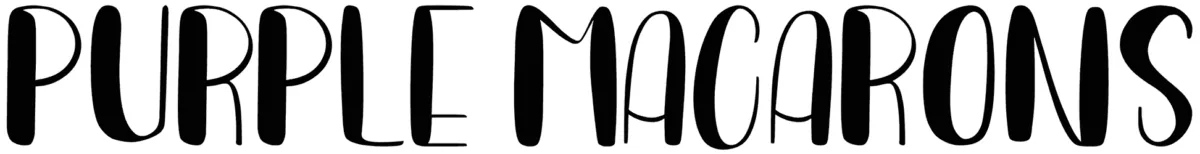 Purple Macarons Font 1