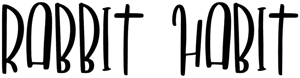Rabbit Habit Font 1