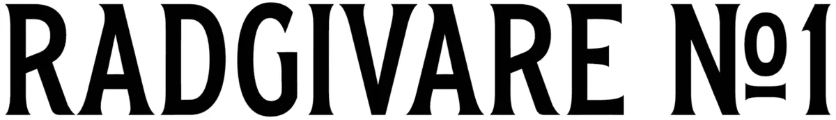 Radgivare No 1 Font 1
