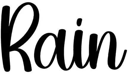 Rain Font 1