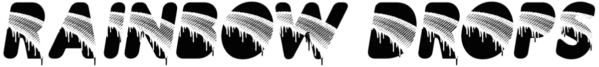 Rainbow Drops Font 1