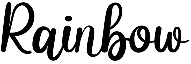 Rainbow Font 1