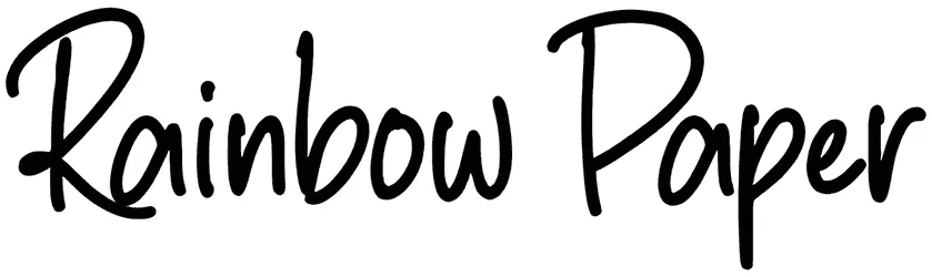 Rainbow Paper Font 1