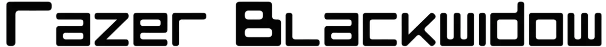 Razer Blackwidow Font 1