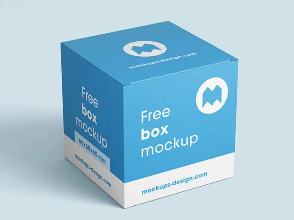 Realistic Box Mockup with Editable Background 1