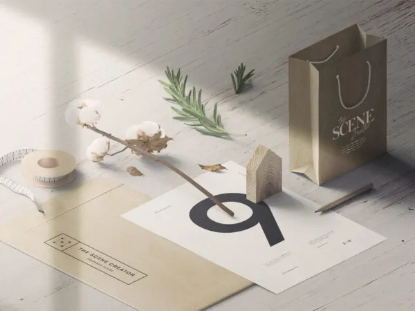 Realistic Perspective Scene Mockup 1