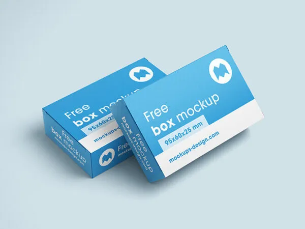 Realistic Small Box Mockup 1