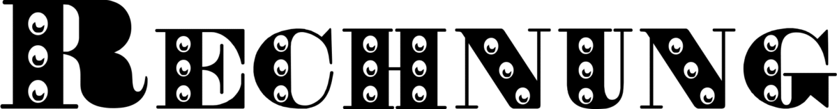 Rechnung Font 1