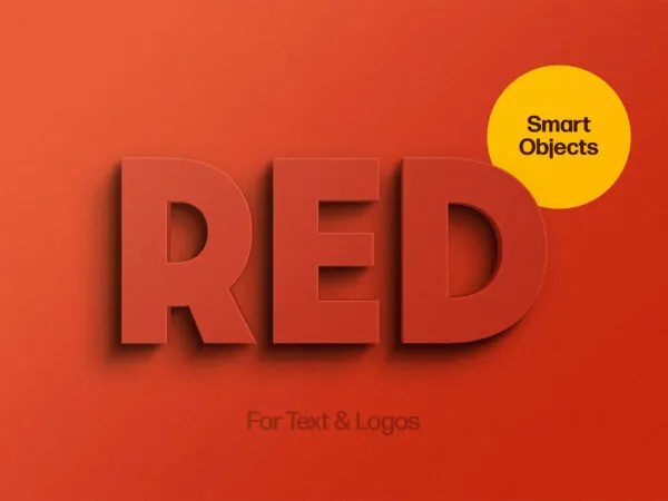 Red 3D Text Effect 1