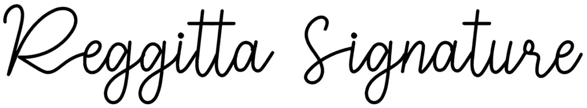 Reggitta Signature Font 1