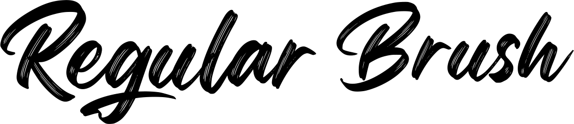 Regular Brush Font 1