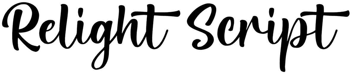 Relight Script Font 1