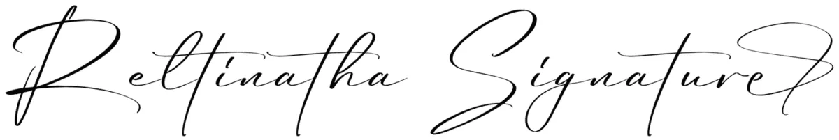 Reltinatha Signature Font 1
